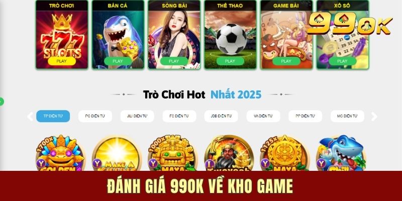 Đánh giá 99OK về kho game