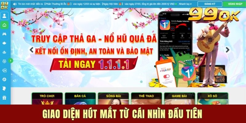 Giao diện hút mắt từ cái nhìn đầu tiên