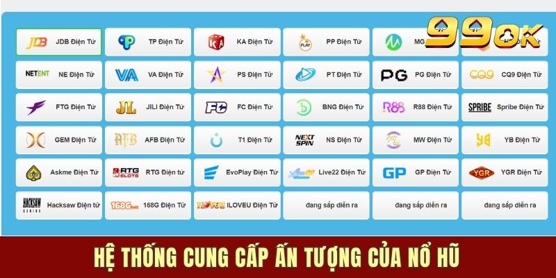 Hệ thống cung cấp ấn tượng của nổ hũ